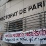 Photo du rassemblement devant le rectorat de Paris